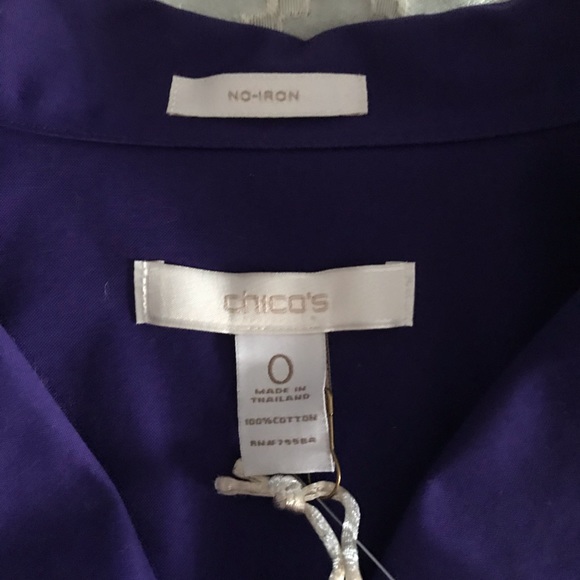Chicos purple woman’s blouse - Picture 5 of 5
